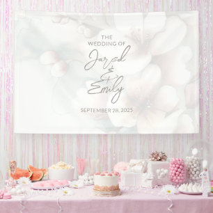 Cherry Blossom Wedding Banner