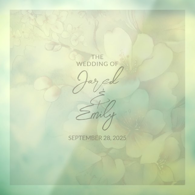 Cherry Blossom Wedding Banner Floor Decal (Sheet 3)