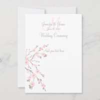 Cherry Blossom Wedding Church Programs