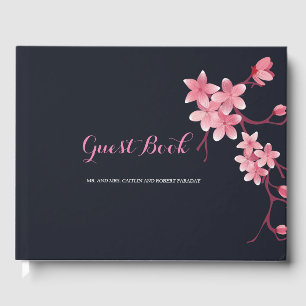 Cherry Blossom   Wedding guest Book