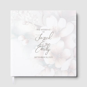 Cherry Blossom Wedding Guest Book