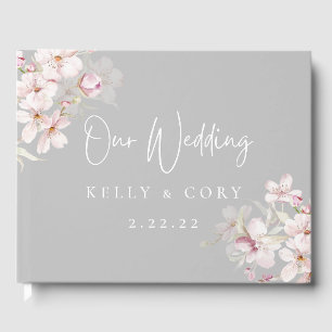 Cherry Blossom Wedding Guest Book