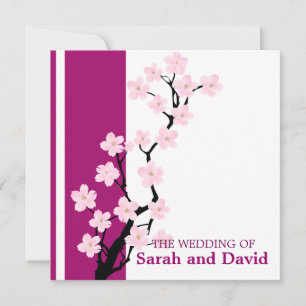 Cherry Blossom Wedding Invitation