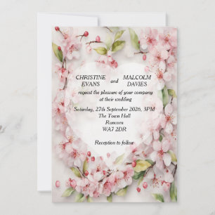 Cherry Blossom Wedding Invitation