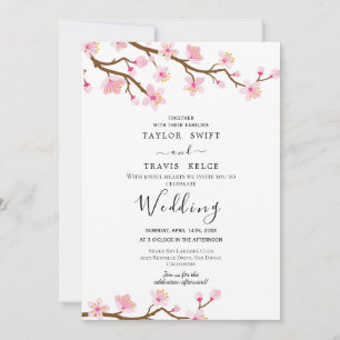 Cherry Blossom Wedding Invitation