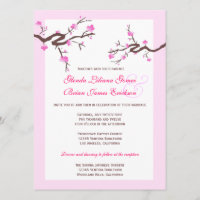 Cherry Blossom Wedding Invitations