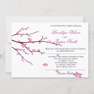 Cherry Blossom Wedding Invitations
