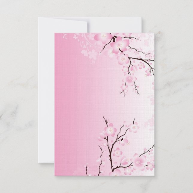 Cherry Blossom Wedding Invitations (Front)