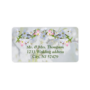 Cherry Blossom wedding Labels