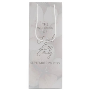 Cherry Blossom Wedding Personalized Gift Bag