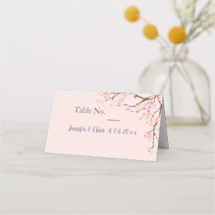 Cherry Blossom Wedding Place Card