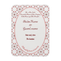 cherry blossom wedding red and white elegant invit