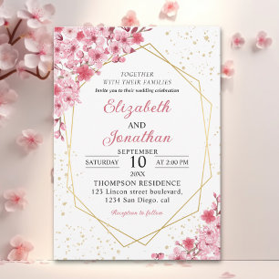 Cherry Blossom Wedding – Sakura Floral Wedding Invitation