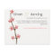 cherry blossom wedding website profile card