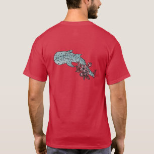 Cherry Blossom Whale Shark Back T-Shirt