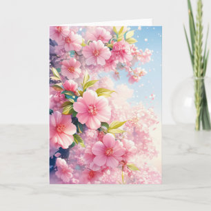 Cherry Blossom Whispers of Spring Card