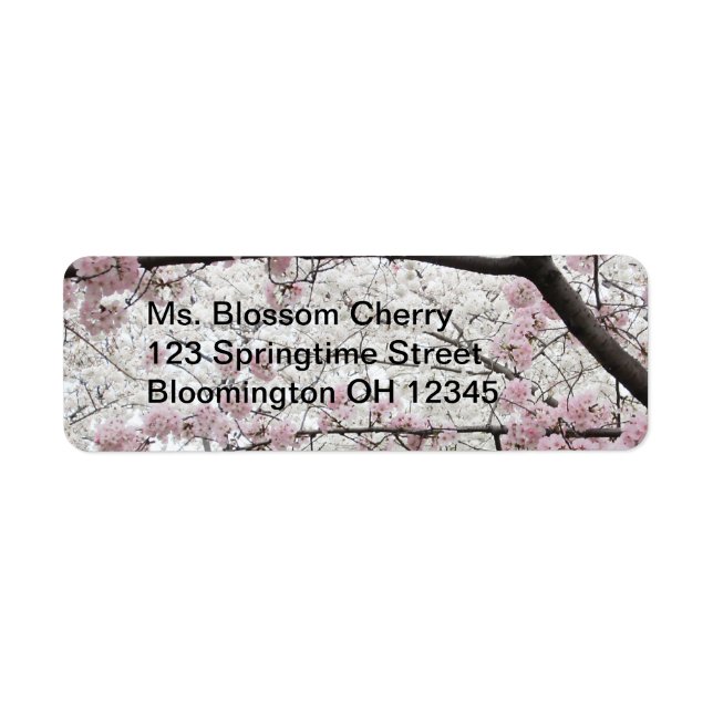 Cherry Blossoms 10 Label (Front)