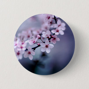 Cherry Blossoms 6 Cm Round Badge