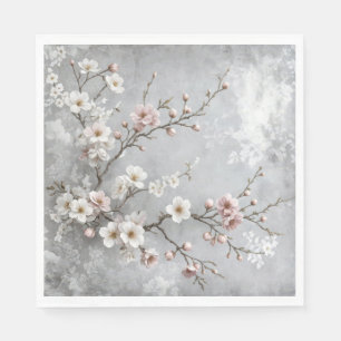 Cherry Blossoms Abstract Napkin