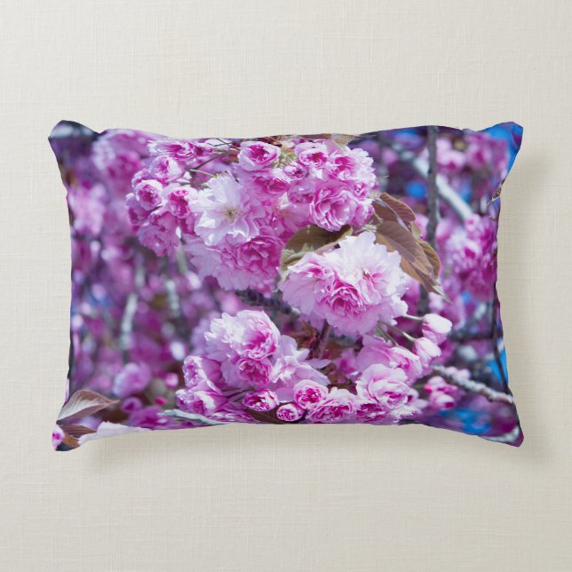 Cherry blossoms Accent Pillow (Front)