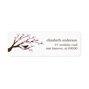 Cherry Blossoms Address Labels