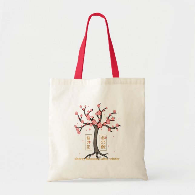 Cherry Blossoms After Winter Tote Bag (Front)