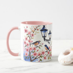 Cherry Blossoms and birds Mug