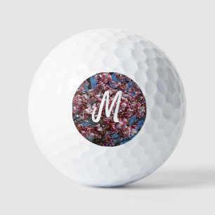 Cherry Blossoms and Blue Sky Spring Floral Golf Balls