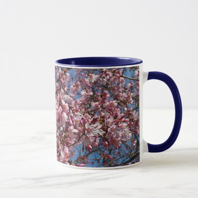 Cherry Blossoms and Blue Sky Spring Floral Mug (Right)