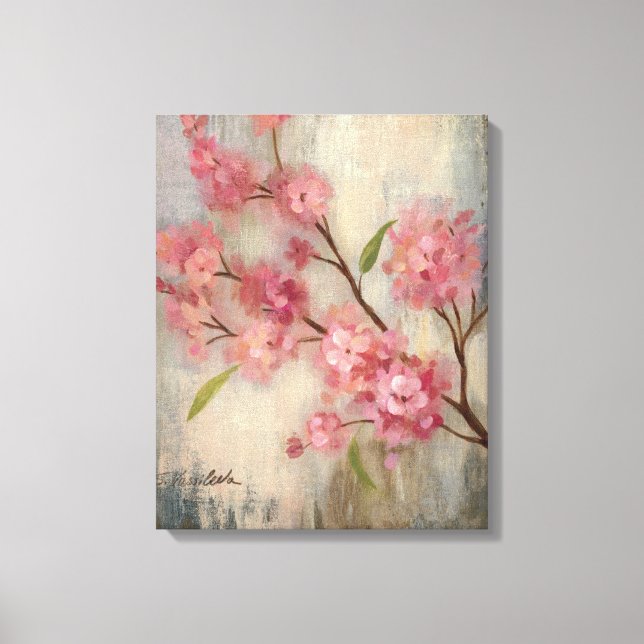 Cherry Blossoms and Branch Canvas Print (Front)