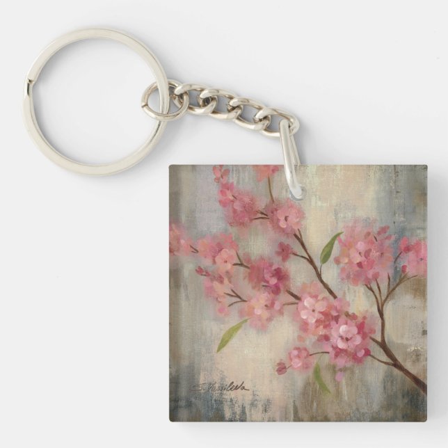Cherry Blossoms and Branch Key Ring (Front)