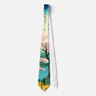 Cherry Blossoms and Mount Fuji 1838 Tie