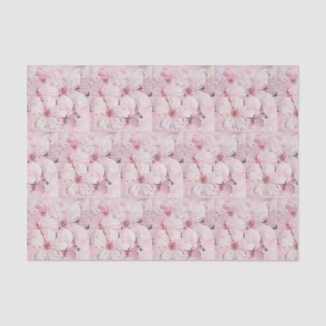 Cherry Blossoms and Musical Notes Tissue Paper (Front)