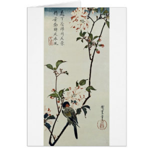 Cherry Blossoms and Small Bird