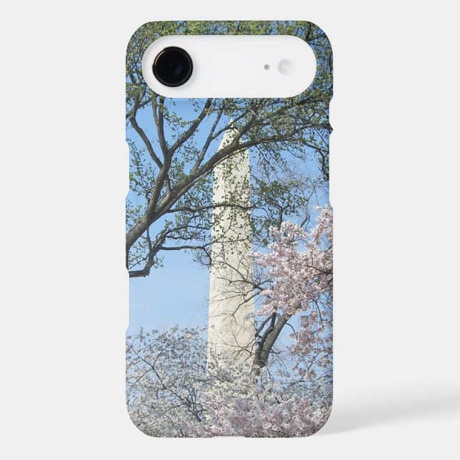 Cherry Blossoms and the Washington Monument in DC Case-Mate iPhone Case (Back)