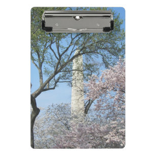 Cherry Blossoms and the Washington Monument in DC Mini Clipboard
