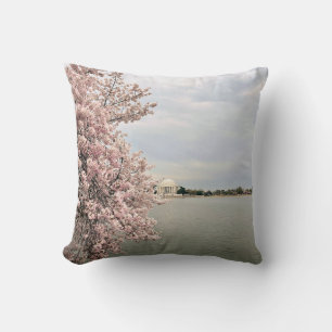 Cherry Blossoms at the Tidal Basin Cushion
