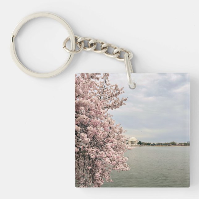 Cherry Blossoms at the Tidal Basin Key Ring (Front)