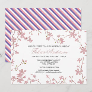 Cherry Blossoms - Baby Shower Invitation