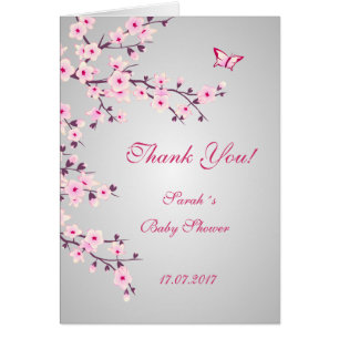 Cherry Blossoms Baby Shower Thank You