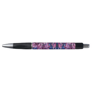Cherry Blossoms Blue Pen