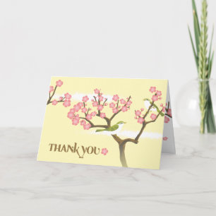 Cherry Blossoms Branch Thank You Card