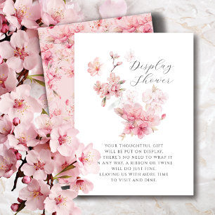 Cherry Blossoms Bridal Shower Display Shower Enclosure Card