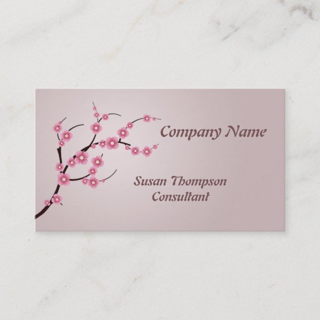 Cherry Blossoms Business Card (Front)