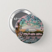 Cherry Blossoms Button (Front & Back)