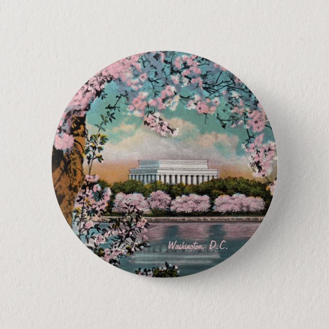 Cherry Blossoms Button (Front)