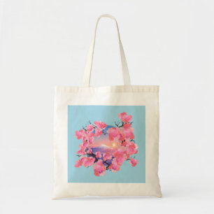 Cherry Blossoms by Mount Fuji Tote Bag