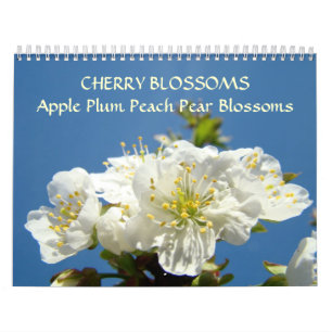 CHERRY BLOSSOMS Calendar Apple Blossom Pear Peach