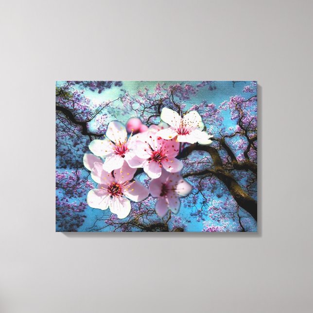 Cherry blossoms canvas print (Front)