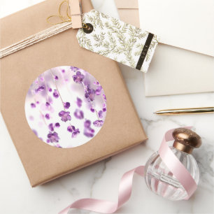 Cherry blossoms classic round sticker